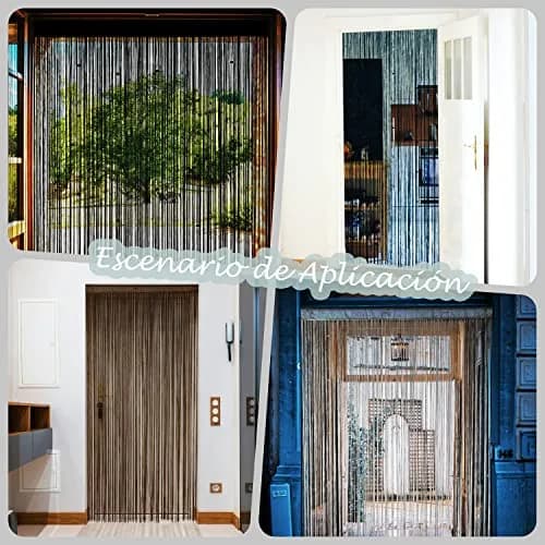 YaoYue Beaded Door String Curtain 39"W x 110"L | Elegant Room Divider & Doorway Decor thumbnail 6
