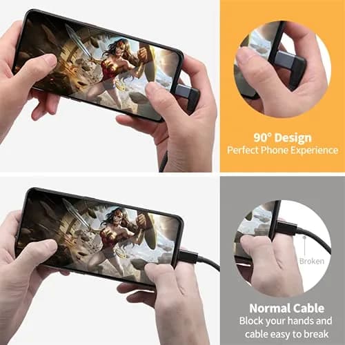 UseBean Right Angle USB C Extension Cable 1m (3.3FT) | 10Gbps Data & 4K Video thumbnail 2