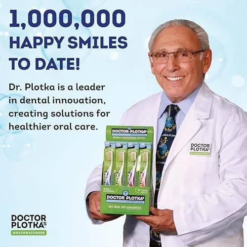 MOUTHWATCHERS Soft Flossing Manual Toothbrush Family Pack, 4 Count | Dentist-Designed for Deep Clean thumbnail 6