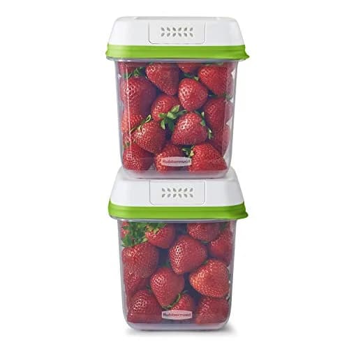 Rubbermaid FreshWorks Produce Saver 2 Pack | Keeps Fruits & Veggies Fresher Longer thumbnail 1