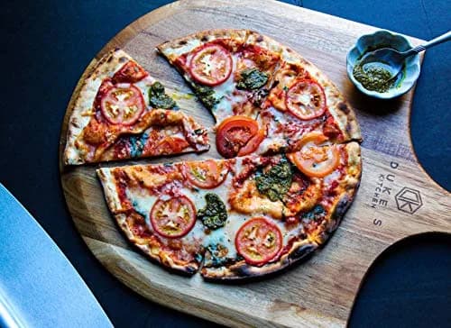 dylan n duke Premium Acacia Pizza Peel (Extra Large) 14" W x16" L | Gourmet Wooden Paddle for Pizza thumbnail 8