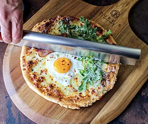dylan n duke Premium Acacia Pizza Peel (Extra Large) 14" W x16" L | Gourmet Wooden Paddle for Pizza thumbnail 9