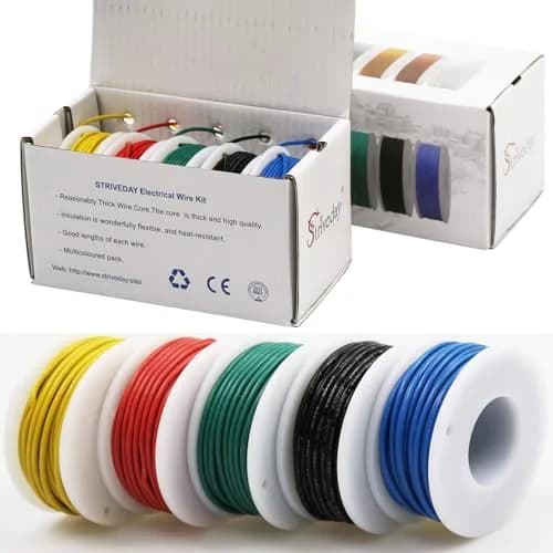 striveday FEP Teflon High Temperature Wire 26AWG (500m Total / 2625 ft) | 300V Rated, -65°C to +200°C thumbnail 1