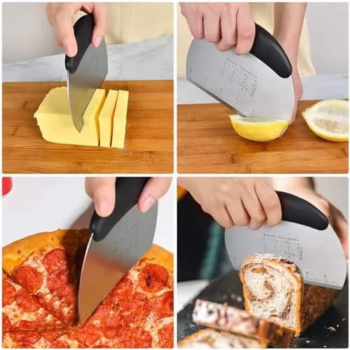 Angadona Complete Pastry Tool Set with Silicone Baking Mat, Biscuit Cutters, Dough Blender & Scraper | 8-Piece Set thumbnail 5
