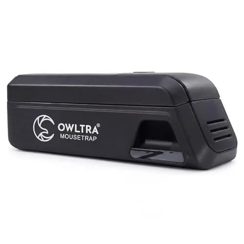 OWLTRA Indoor Electric Mouse Trap | Humane Rodent Zapper with Pet Safe Trigger, Black, Small thumbnail 1