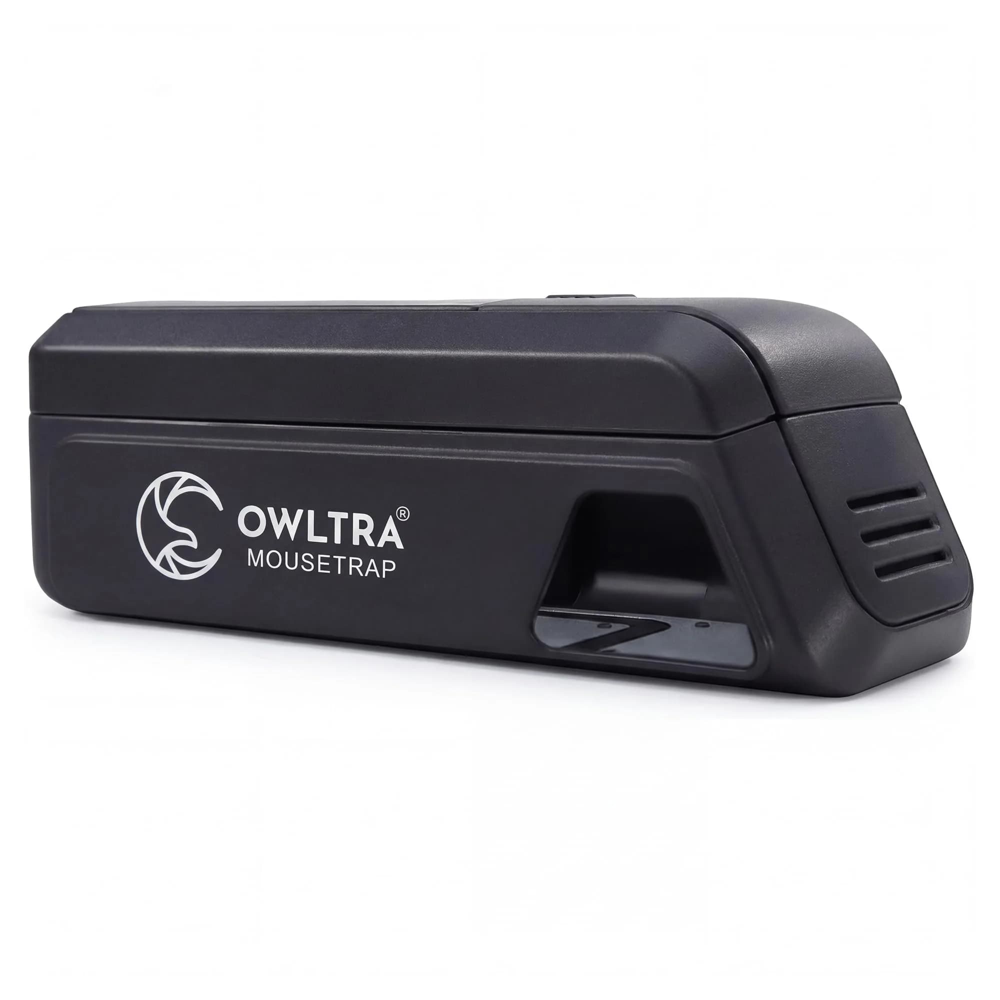 OWLTRA Indoor Electric Mouse Trap | Humane Rodent Zapper with Pet Safe Trigger, Black, Small