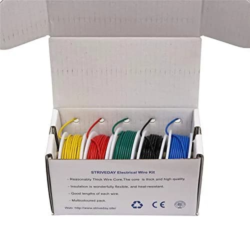 Striveday 18AWG FEP Teflon High Temperature Wire | 300V, 5 Colors, 6m Each thumbnail 2