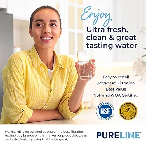 Pureline Refrigerator Water Filter 3 Count (7.5 x 9.75 x 7 inches) | NSF Certified for Taste & Odor Reduction thumbnail 5