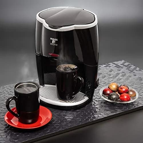 Moss & Stone Mini Drip Coffee Maker with 2 Mugs, 5oz Capacity | Compact Single Serve Brewer thumbnail 6