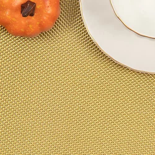 SHACOS Gold Wedge Placemats Set of 4 | 45.5 x 30 cm (17.7 x 11.8 inches) thumbnail 4