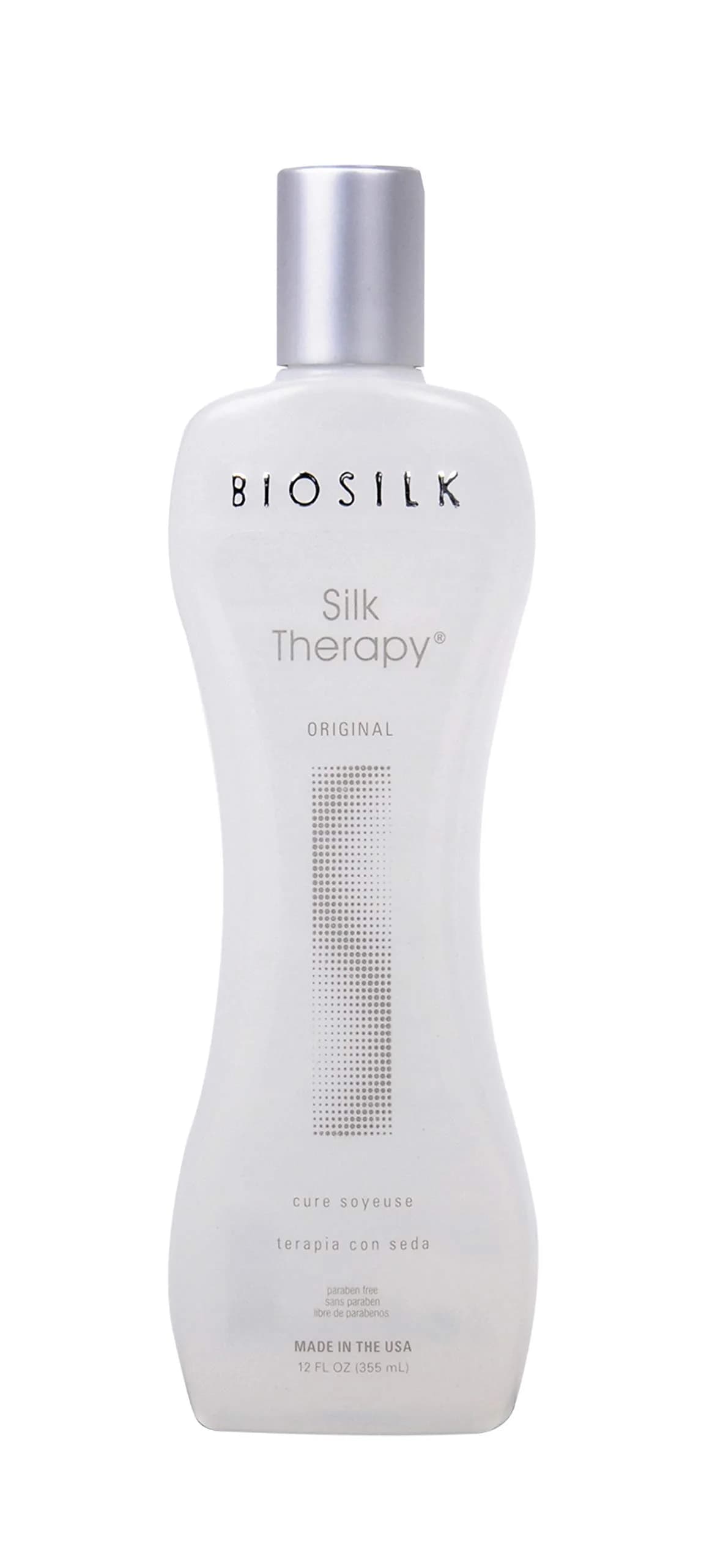 BioSilk Silk Therapy Original Cure Leave-In Treatment 600 ml (20 Fl Oz) | Repairs, Smooths, Protects All Hair Types — 12 Fl Oz