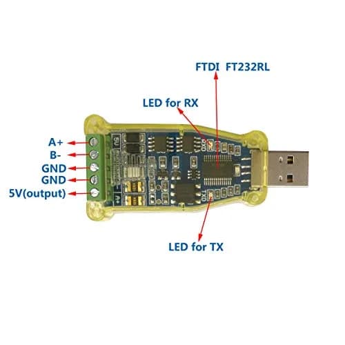 DSD TECH SH-U11G Isolated USB to RS485 Adapter Built-in FTDI chip | Industrial Signal & Power Isolation thumbnail 6