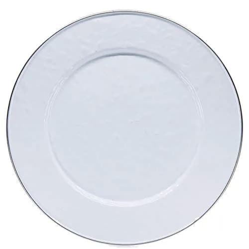 Golden Rabbit Enamelware Dinner Plates 10.5 inch (26.67 cm) Set of 4 | Handcrafted Porcelain Enamel on Carbon Steel thumbnail 2
