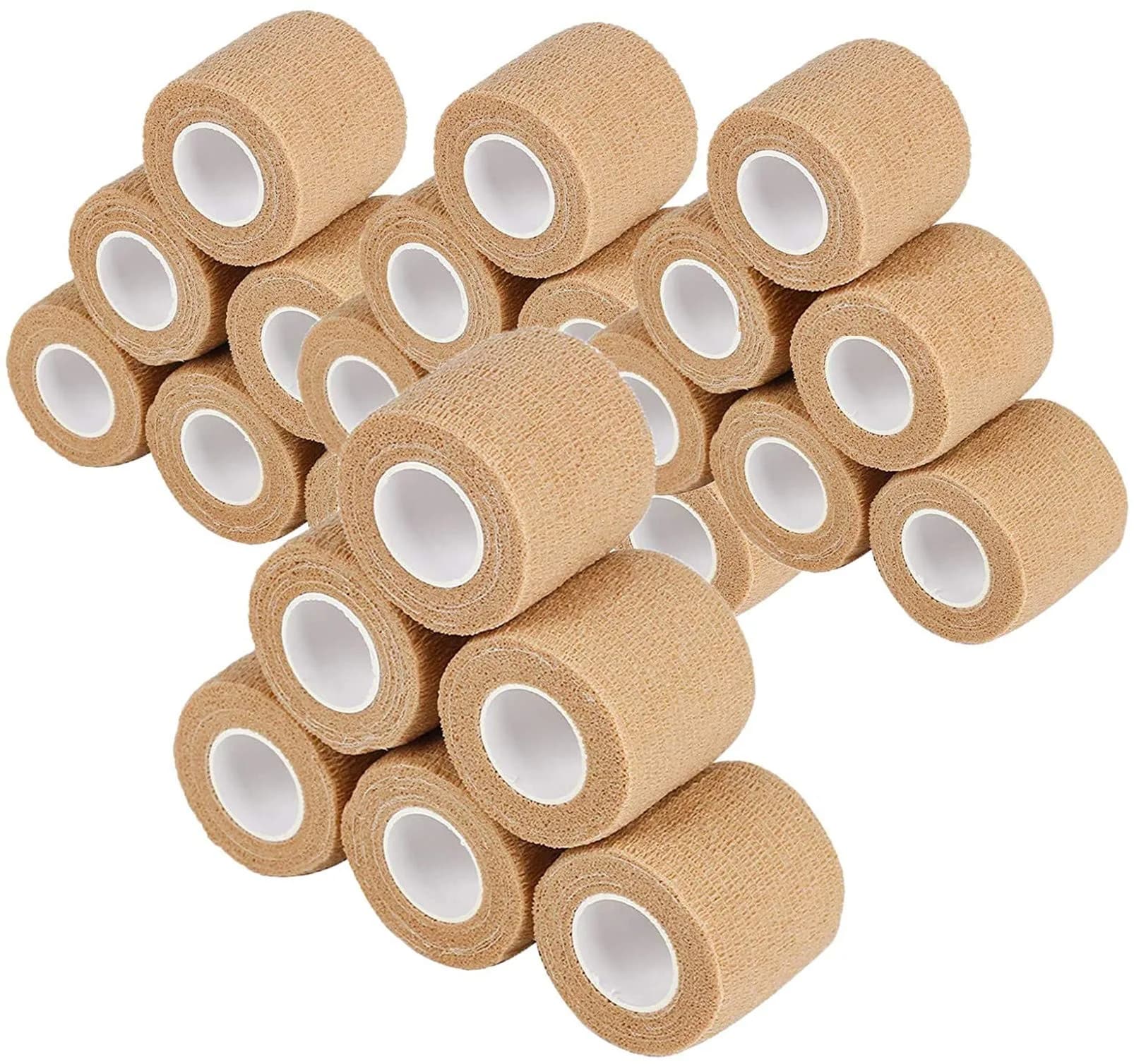 Mooerca Self Adherent Cohesive Wrap Bandages 2'' | Breathable Elastic First Aid Tape for Sports & Wound Care - main product image