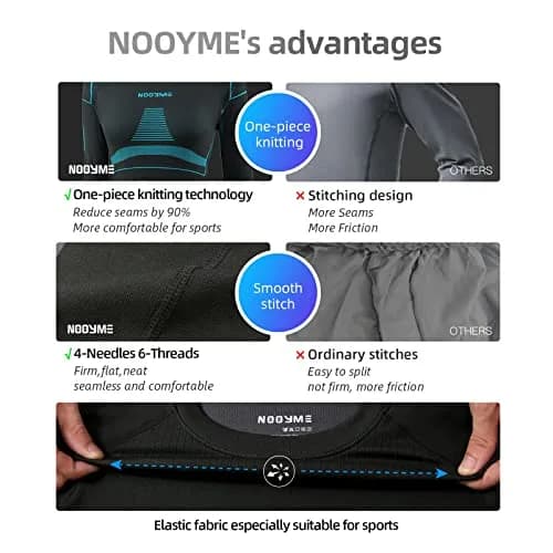 NOOYME Thermal Underwear for Women Base Layer Long Johns | Ultra Soft, Moisture Wicking & 4-Way Stretch thumbnail 4