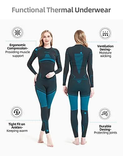 NOOYME Thermal Underwear for Women Base Layer Long Johns | Ultra Soft, Moisture Wicking & 4-Way Stretch thumbnail 2