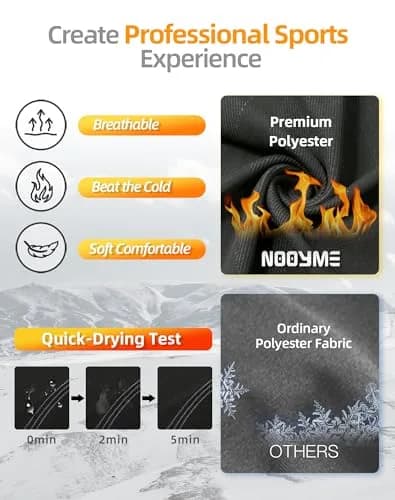 NOOYME Thermal Underwear for Women Base Layer Long Johns | Ultra Soft, Moisture Wicking & 4-Way Stretch thumbnail 3
