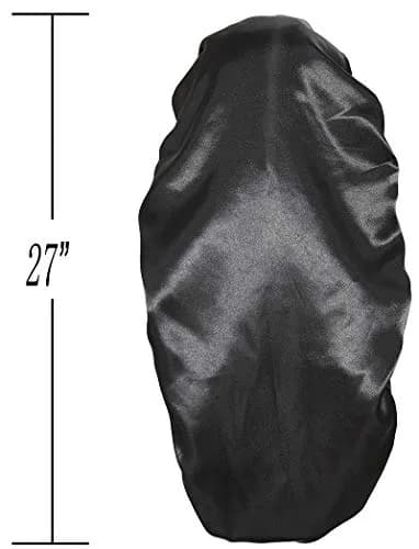 Wbfwbb Extra Long Satin Braid Bonnet for Sleeping | Adjustable Drawstring Hair Wrap for Braids, Curly, Long Hair thumbnail 2