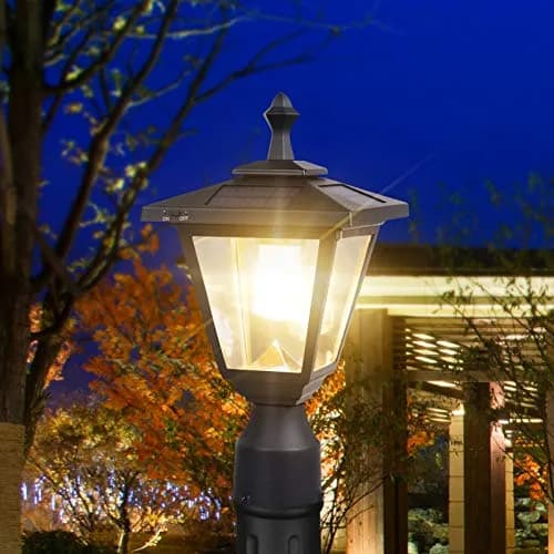 KMC LIGHTING Solar Post Light ST4330Q-A | Waterprooff Aluminum Outdoor Garden Lamp thumbnail 2
