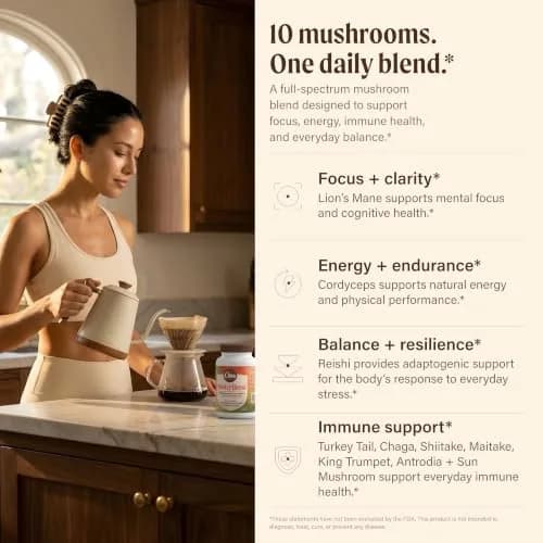 OM MUSHROOM SUPERFOOD Master Blend Mushroom Capsules thumbnail 2