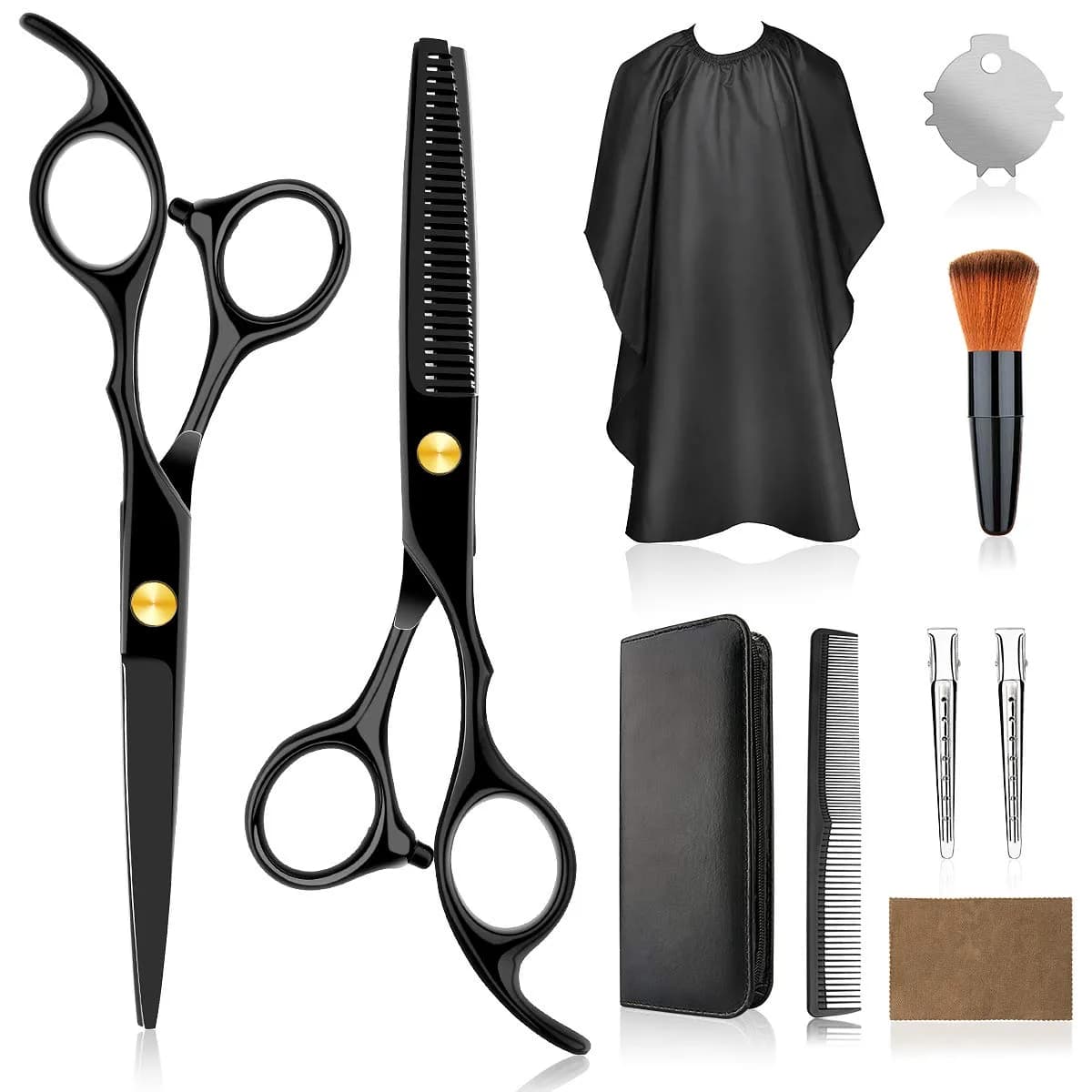 Himart Professional Hair Cutting Kit | Home Haircut, Thinning Shears, Case (70-120c)