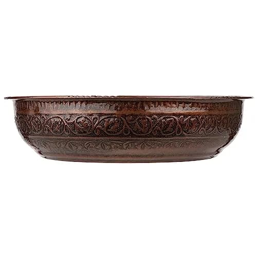 Alisveristime Turkish Hammam Bowl, Zamac, 20 cm | Authentic Turkish Bath Accessory for Spa & Decor thumbnail 6