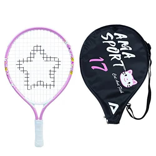 AMA SPORT 17 inch (43.18 cm) Junior Tennis Racket | ITF Play+Stay Certified for Beginners thumbnail 1