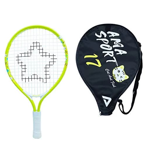 AMA SPORT 17" Junior Tennis Racket with Bag | Lightweight Aluminum Frame for Toddlers thumbnail 1