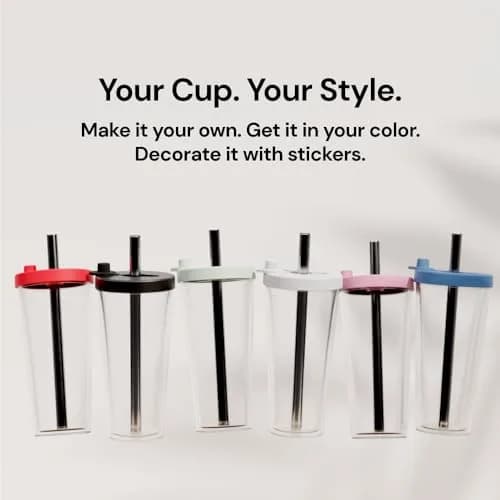 Dodoko Reusable Boba Cup and Straw 17 oz Bubble Pink | Insulated, Leakproof & Eco-Friendly thumbnail 7