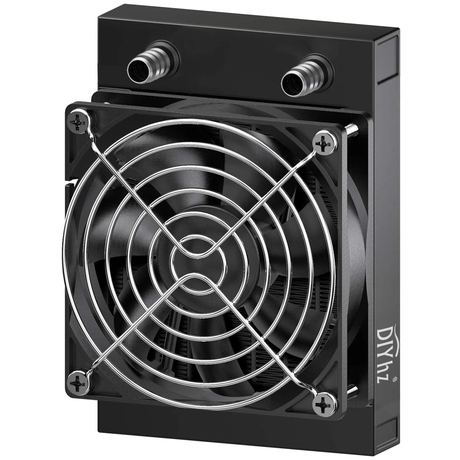 DIYhz 80mm Water Cooling Radiator with Fan | 120x80x35mm Aluminum Heat Exchanger for CPU PC Laser Systems