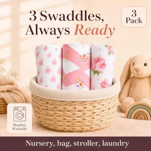 Bublo Baby Organic Preemie Swaddles 4-7 lbs | Gentle, Adjustable & Breathable for Premature Babies thumbnail 6