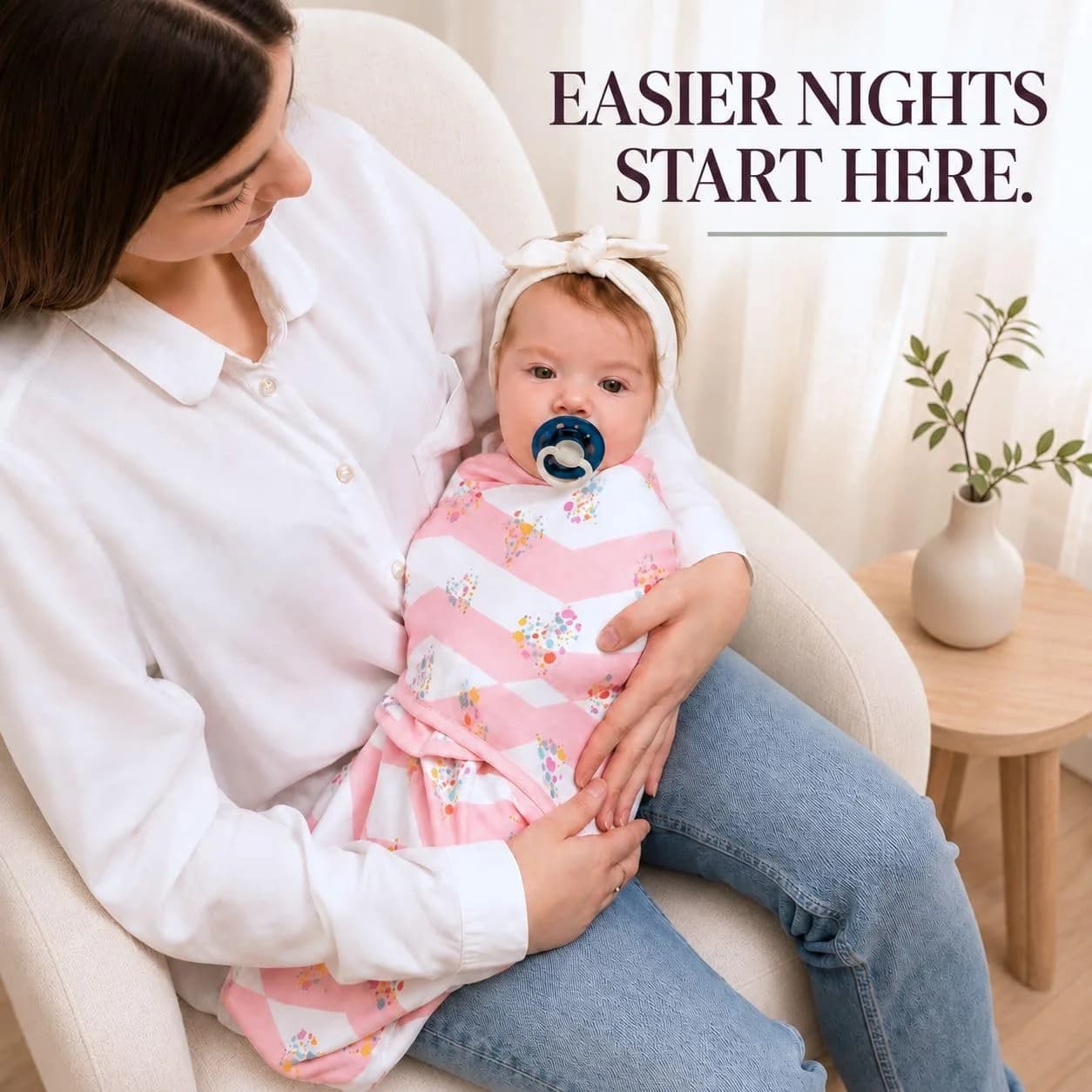 Bublo Baby Organic Preemie Swaddles 4-7 lbs | Gentle, Adjustable & Breathable for Premature Babies - view 2