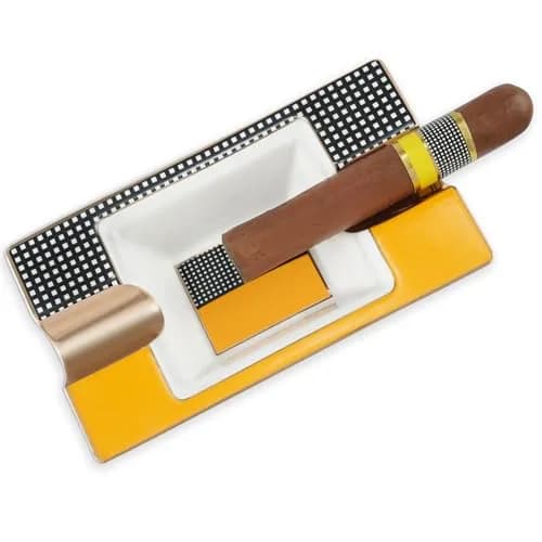 GUEVARA Cigar Ashtray Large Metal | Elegant Outdoor & Indoor Design for Men & Women thumbnail 1
