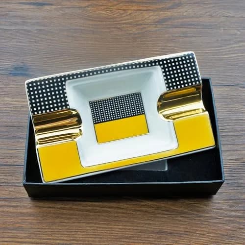 GUEVARA Cigar Ashtray Large Metal | Elegant Outdoor & Indoor Design for Men & Women thumbnail 2