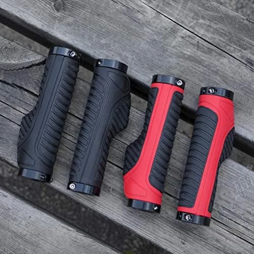 ROCKBROS Handlebar Grips Double Aluminum Clamp Lock Anti-Slip Red | Ergonomic MTB & BMX Grip thumbnail 8