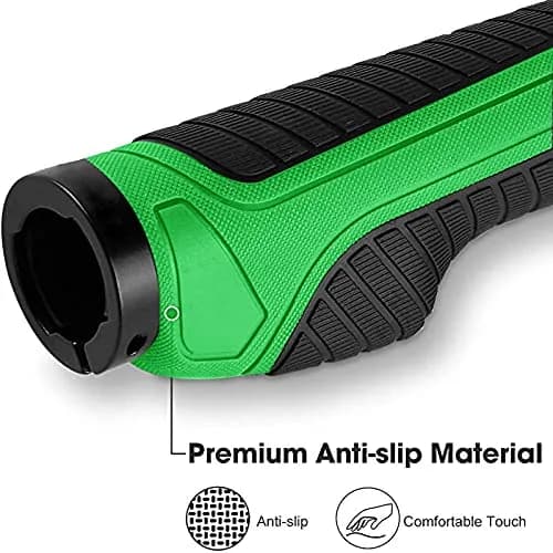 ROCKBROS Handlebar Grips Aluminum Lock-on Anti-Slip Green | Ergonomic MTB & BMX thumbnail 3