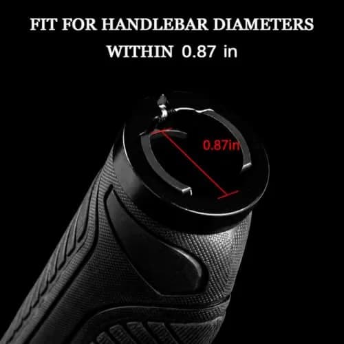 ROCKBROS Handlebar Grips Aluminum Lock-on Anti-Slip Blue | Ergonomic MTB & BMX thumbnail 4