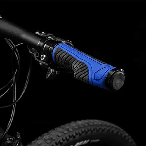 ROCKBROS Handlebar Grips Aluminum Lock-on Anti-Slip Blue | Ergonomic MTB & BMX thumbnail 7