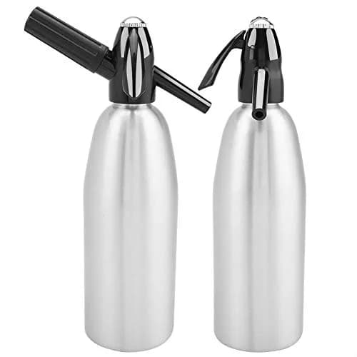 Raguso 1L Alloy Soda Syphon Bottle | Carbonated Seltzer Water Maker for Cocktails & Drinks (Silver) thumbnail 5