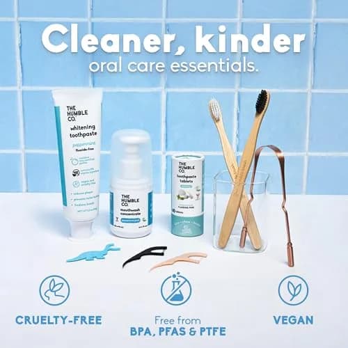 The Humble Co. Molar Floss Picks Charcoal 200 Count | Plant-Based & Shred-Resistant thumbnail 7