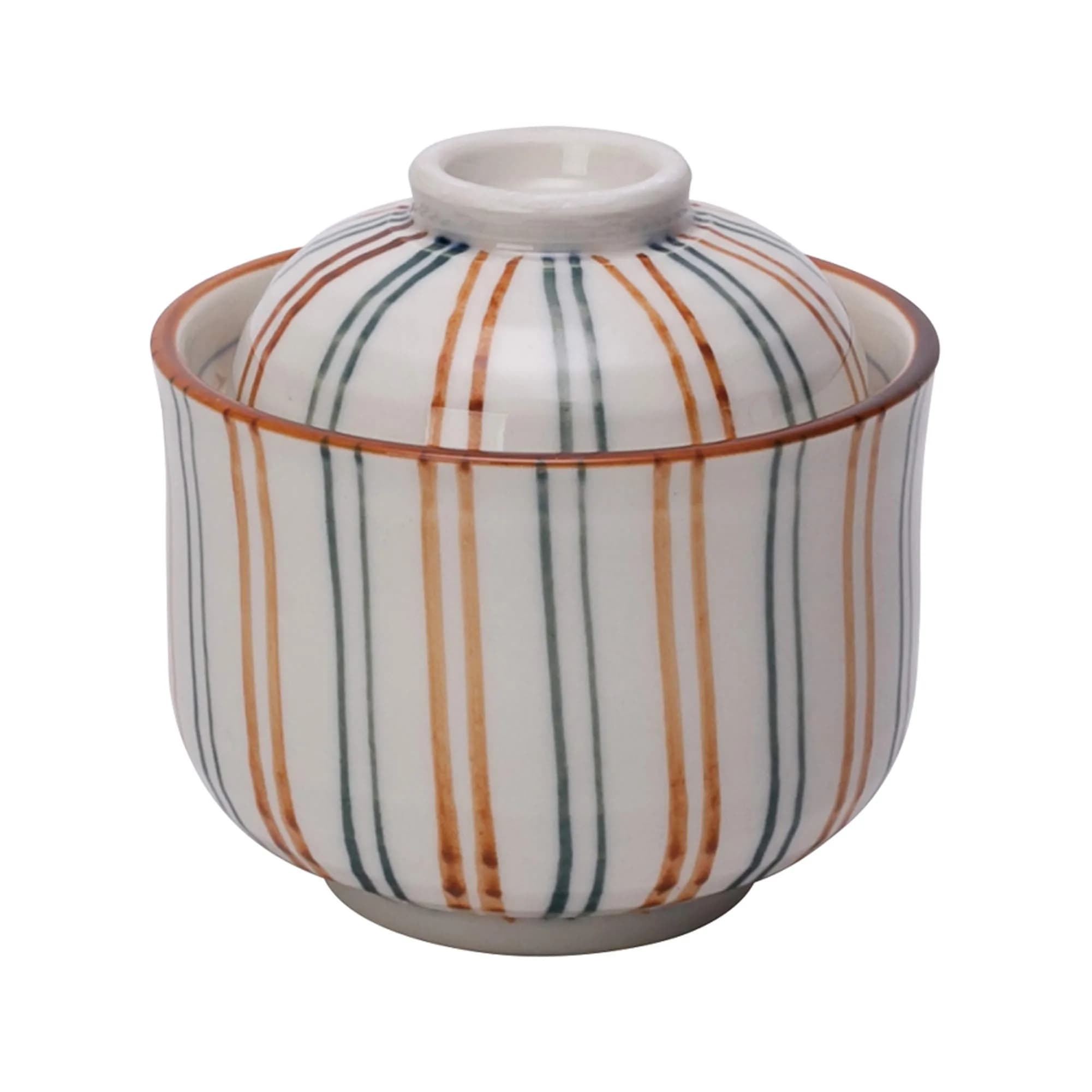 IPPINKA Mino-yaki Japanese Chawanmushi Cup with Lid, 100ml | Authentic Ceramic Tea Utensil - main product image