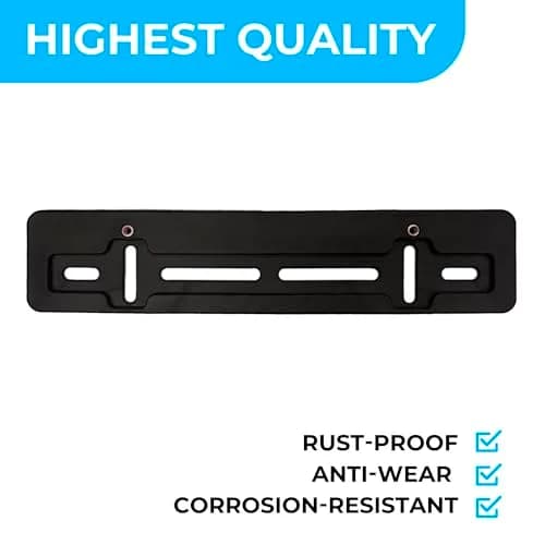 TN TrunkNets Inc Front Bumper License Plate Bracket for Toyota Camry 2018-2025, 2026, Black | Fits US & Canada Plates, Rust-Proof Plastic thumbnail 3