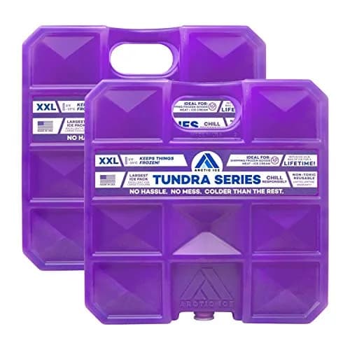 Arctic Ice Tundra Series XX-Large Reusable Ice Pack 4.54 kg (10 lb) 2-Pack | Maintains 5°F Freezer Temperature for Days thumbnail 1