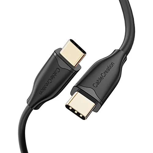 CableCreation USB C to C Cable 2m (6.6ft) 60W Fast Charging | Black thumbnail 1