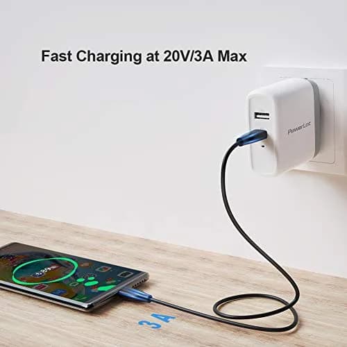 CableCreation USB C to C Cable 2m (6.6ft) 60W Fast Charging | Black thumbnail 2