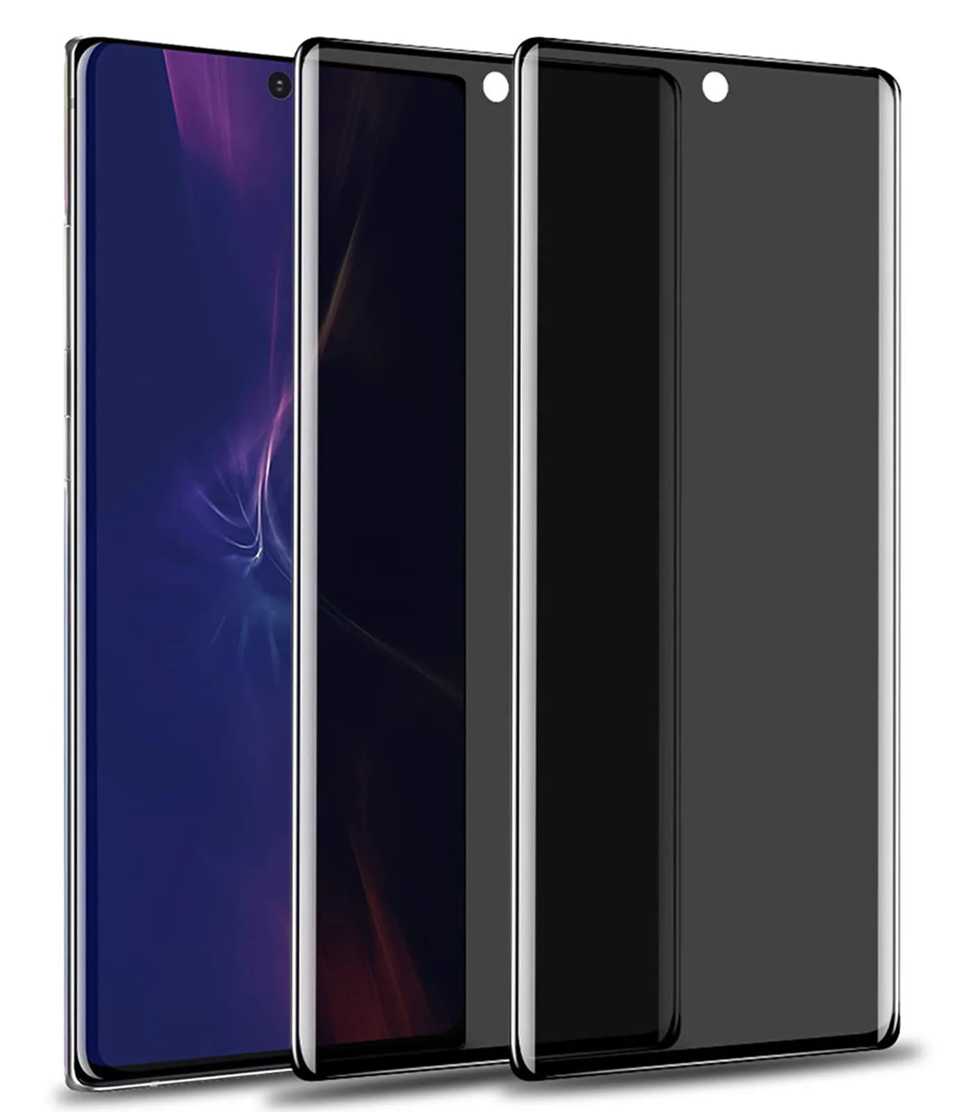 YWXTW Red 2 Pack Privacy Screen Protector for Samsung Galaxy Note 20 Ultra | Anti-Spy Black Tempered Glass - main product image