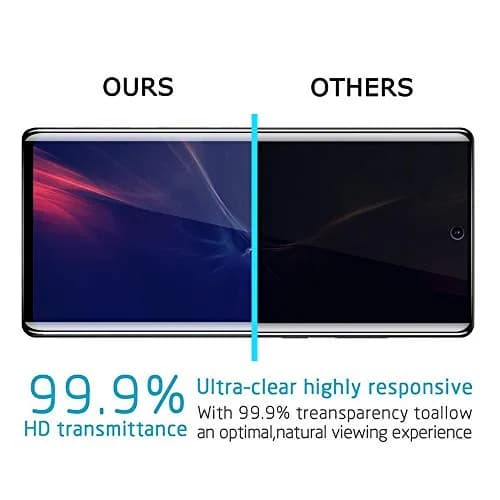 YWXTW Red 2 Pack Privacy Screen Protector for Samsung Galaxy Note 20 Ultra | Anti-Spy Black Tempered Glass thumbnail 4
