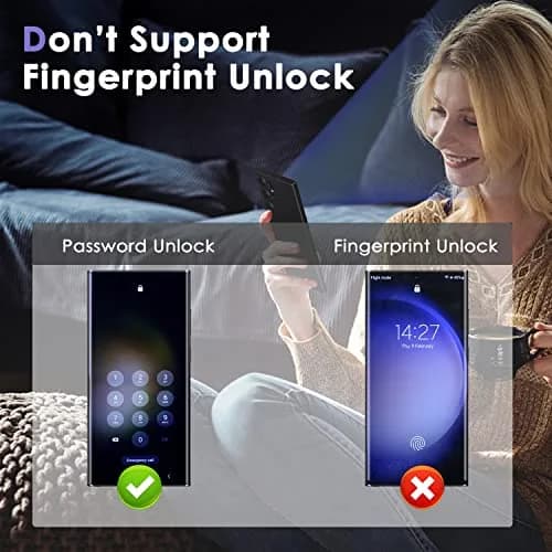 YWXTW Red 2 Pack Privacy Screen Protector for Samsung Galaxy Note 20 Ultra | Anti-Spy Black Tempered Glass thumbnail 7