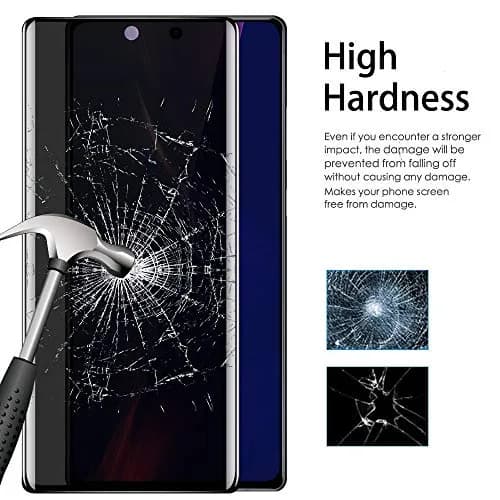 YWXTW Red 2 Pack Privacy Screen Protector for Samsung Galaxy Note 20 Ultra | Anti-Spy Black Tempered Glass thumbnail 3
