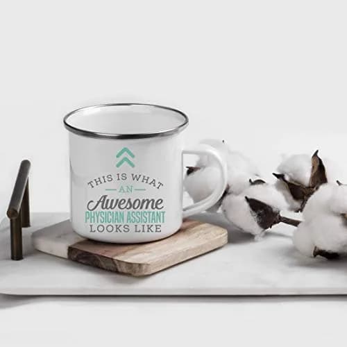 Andaz Press 11oz. Stainless Steel Campfire Coffee Mug Gift, This Is What An Awesome Physician Assistant Looks Like, 1-Pack thumbnail 2